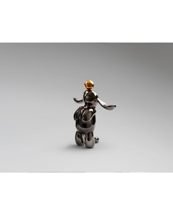 CONEJO- FIGURA PEQUEÑA-GRIS/NARANJA